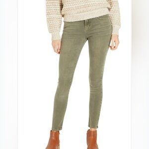Dear John Gisele Skinny High-Rise Jeans Size 31 Olive Stretch Soft Condition